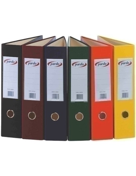 ARCHIVADOR PARDO FR.PVC Fº 70 ROJO